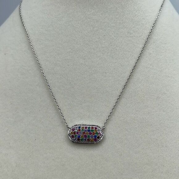 Fresh & Co CZ white gold dipped choker 15” & 2” extender - Picture 3 of 8